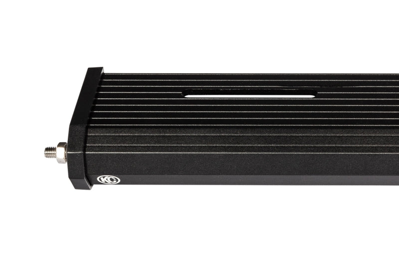 KC HiLiTES Jeep Wrangler JK 50in Overhead Xross Bar Light Mount (Bar Only) - Black, mounted view