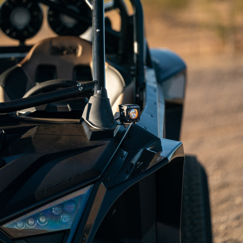 Rigid Revolve A-pillar light kit brackets for Polaris RZR Pro R Turbo R