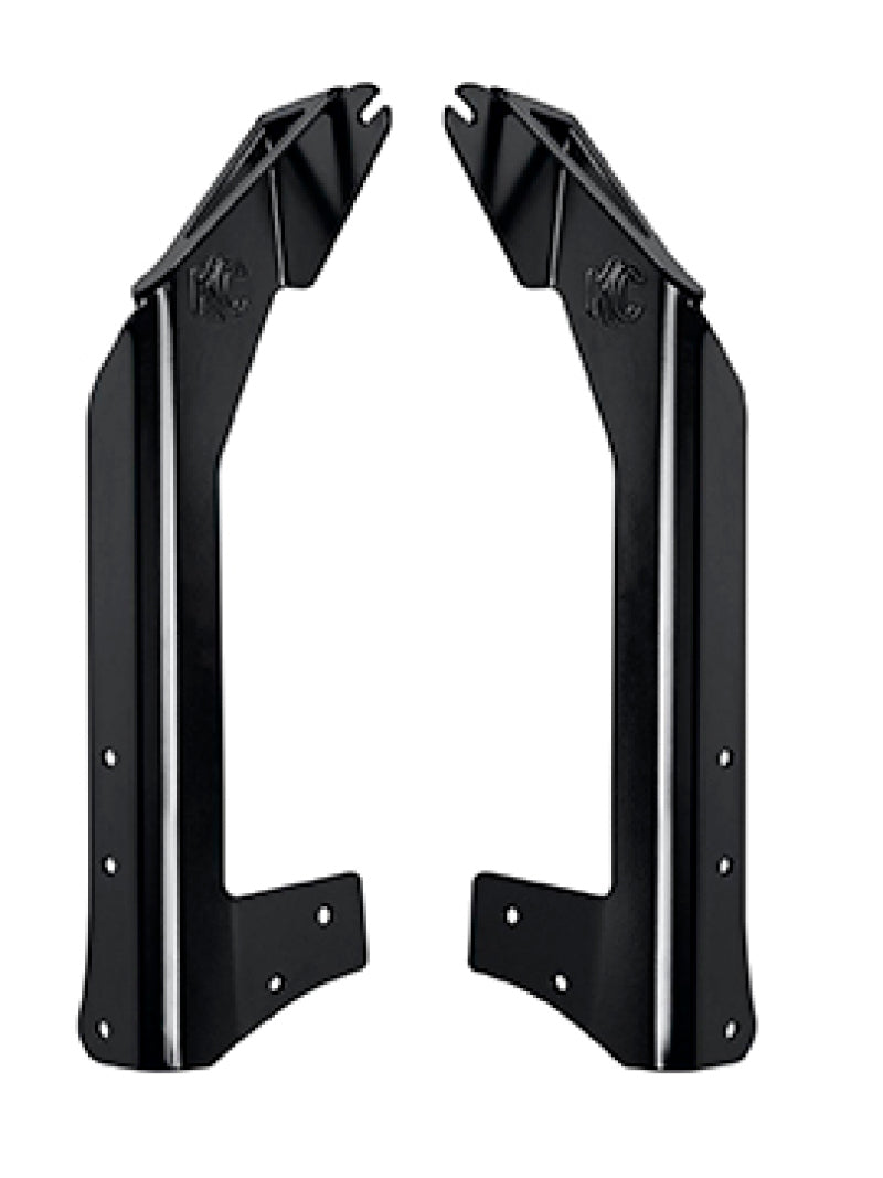KC HiLiTES Jeep Wrangler JK 50in Overhead Xross Bar Light Mount (Bar Only) - Black, detail view