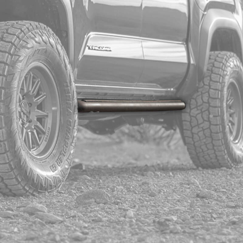 ARB Summit Tacoma step sliders dual-tube rocker protection detail