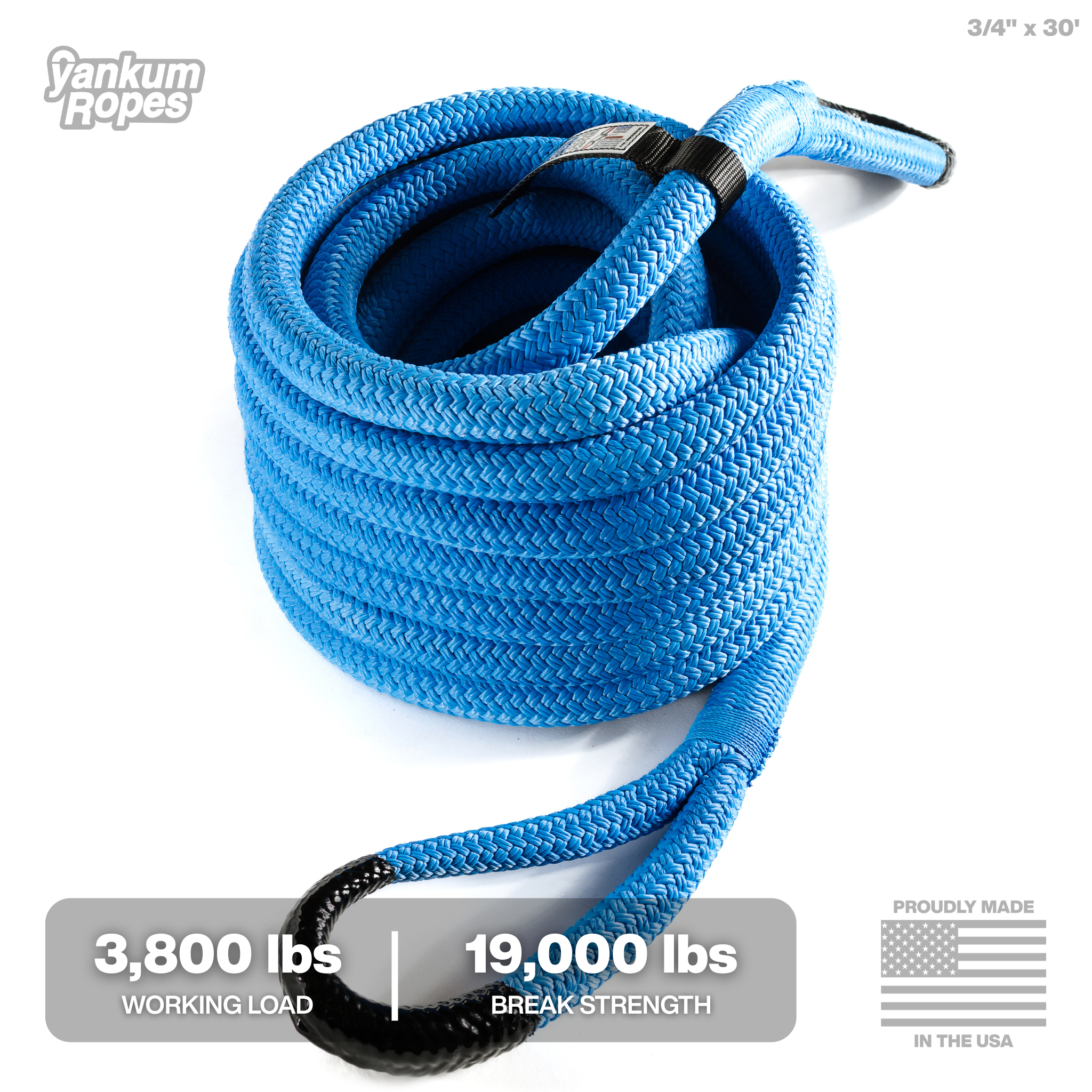 3/4" Kinetic Recovery Rope "Rubber Boa"