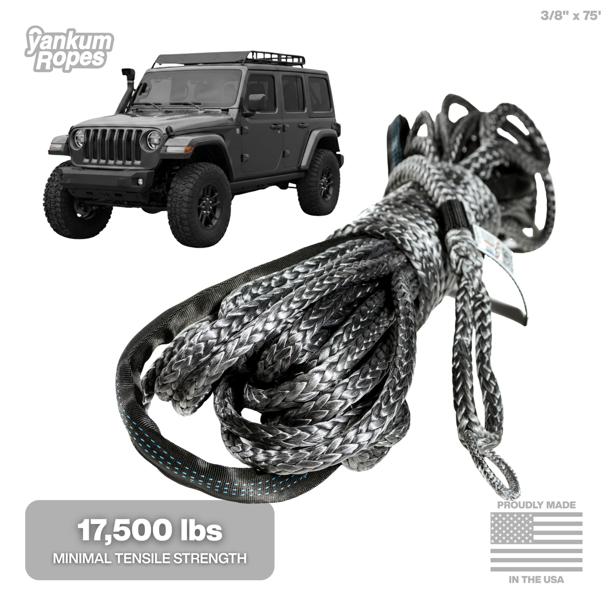 3/8" Diameter Winch Line