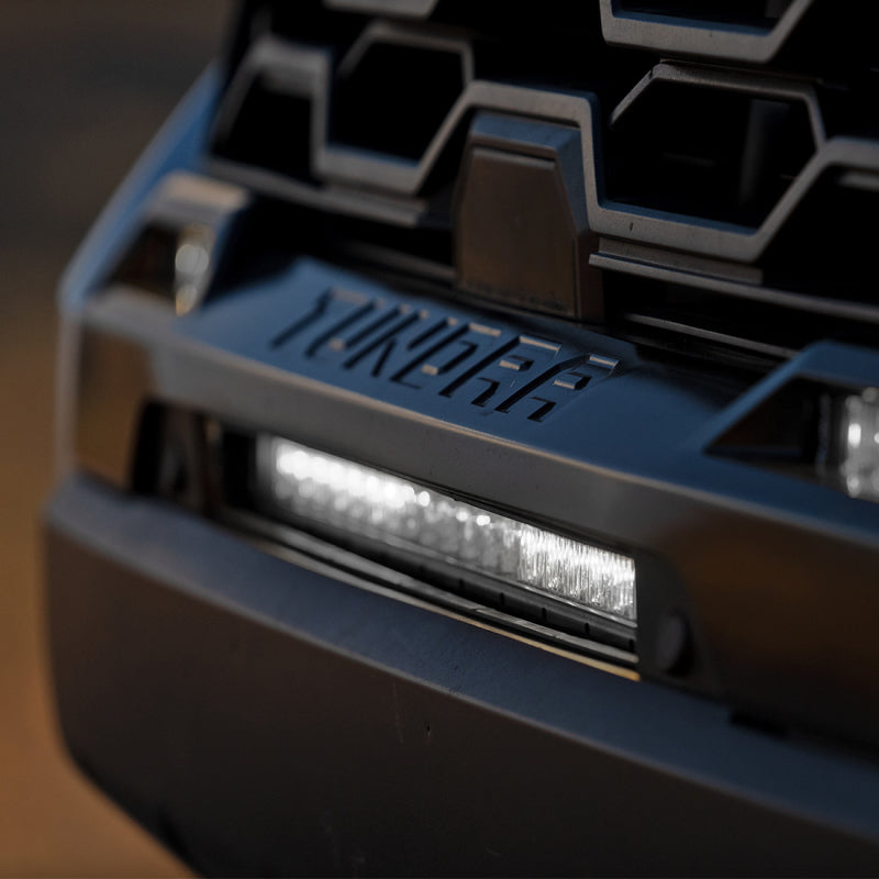 RIGID bumper bracket mounted in the 2022+ Toyota Tundra front bumper