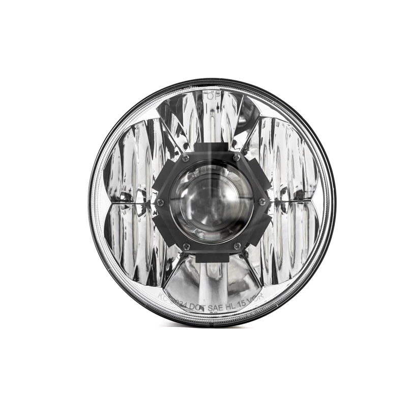 KC HiLiTES Gravity LED Pro 7in. DOT Headlight Pair - Jeep JL/JT 2018-2024, side view