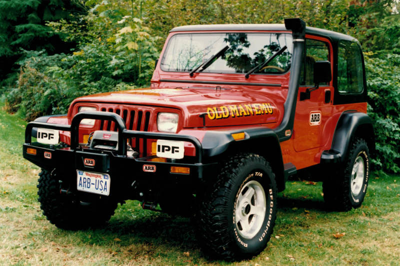 ARB Safari snorkel Wrangler YJ — raised air-ram intake
