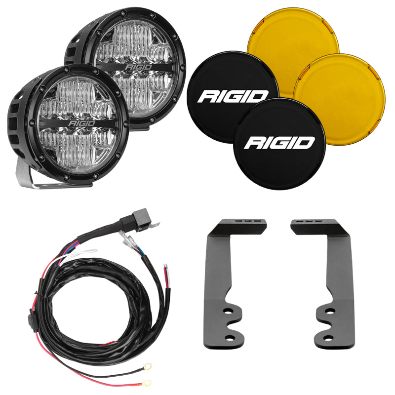 Rigid Industries 360-Series 6-inch A-Pillar lighting kit for the 2022+ Toyota Tundra