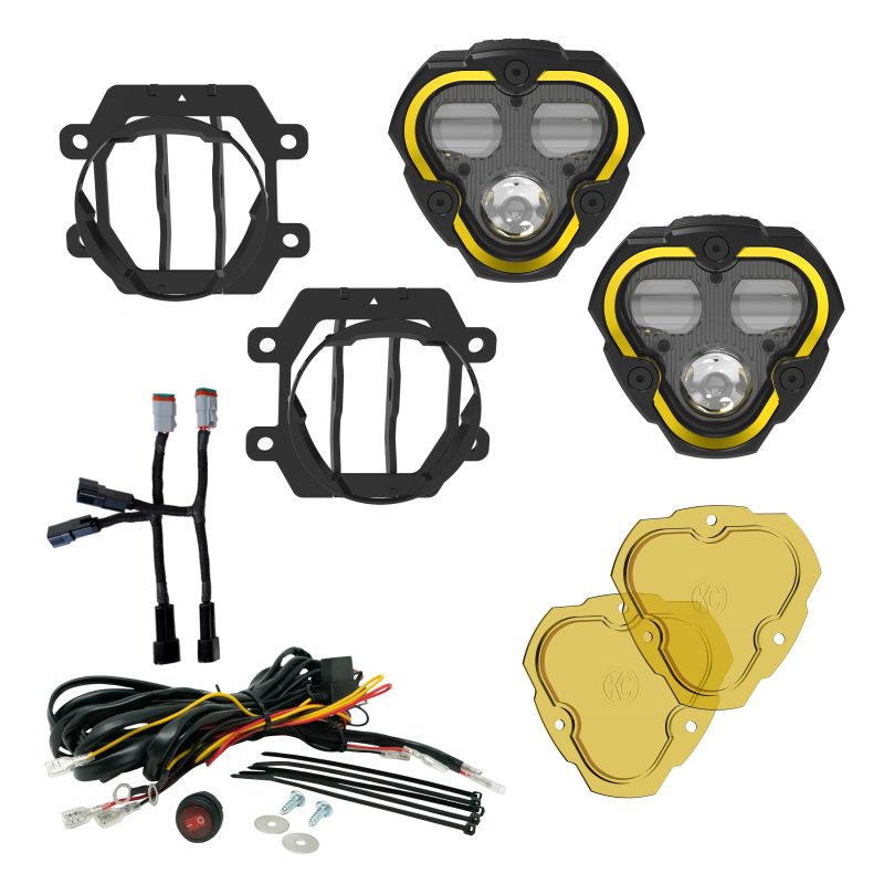 KC HiLiTES FLEX ERA 3 Dual Mode SAE Fog Light 2-Light Master Kit - Subaru Crosstrek/Forester