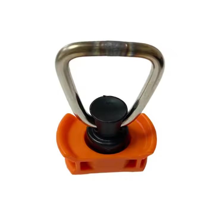 DVA L-Track Tie Down O-Ring Fitting, Orange, 4-Pack