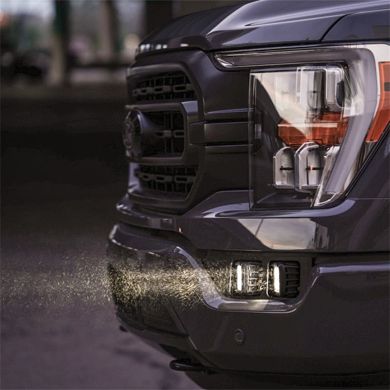 Rigid D-Series fog light beam pattern on the 2021+ Ford F-150