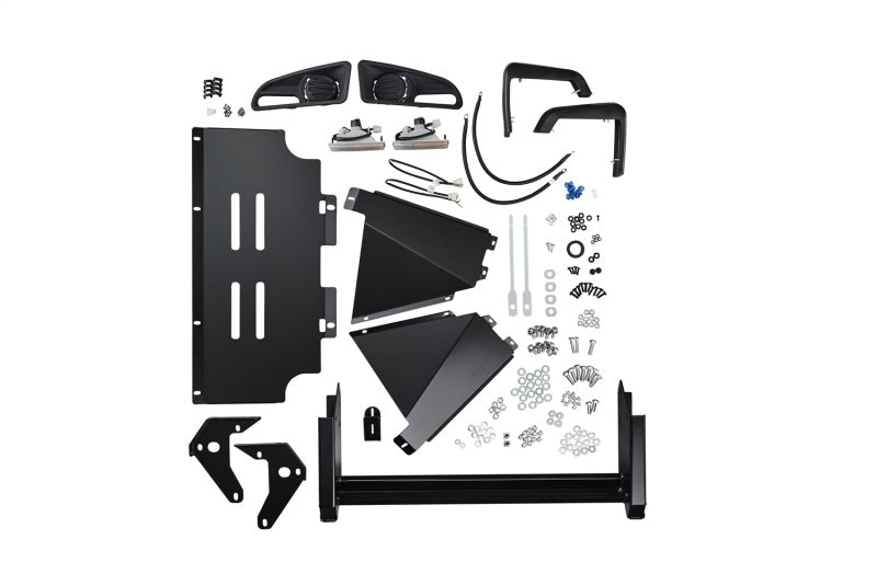 ARB Deluxe Combination Bull Bar — winch cradle and recovery point detail