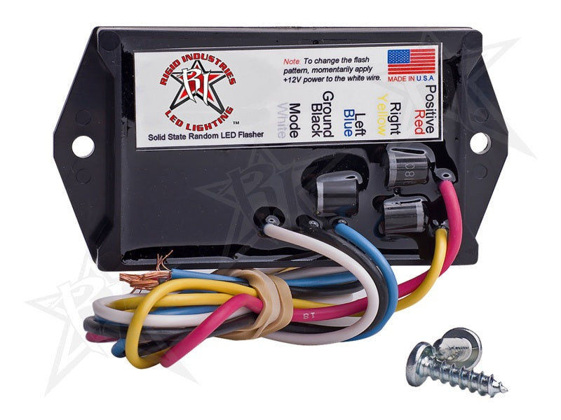 Rigid Industries 6-amp LED flasher module, part number 40612, for 12-volt lighting