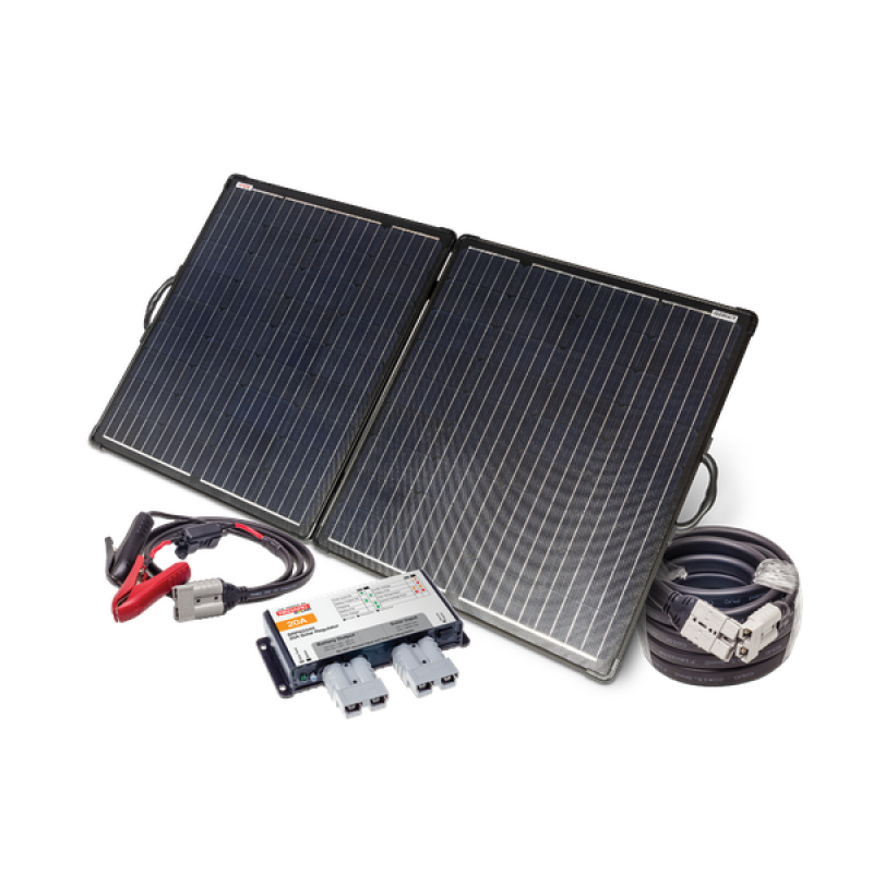 REDARC 200W Monocrystalline Portable Folding Solar Panel Kit, detail view