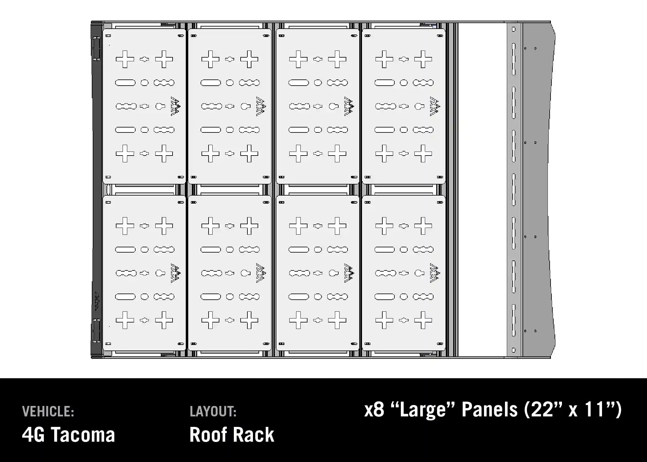 DRIFTR Toyota Tacoma Roof Rack (2024-2025)