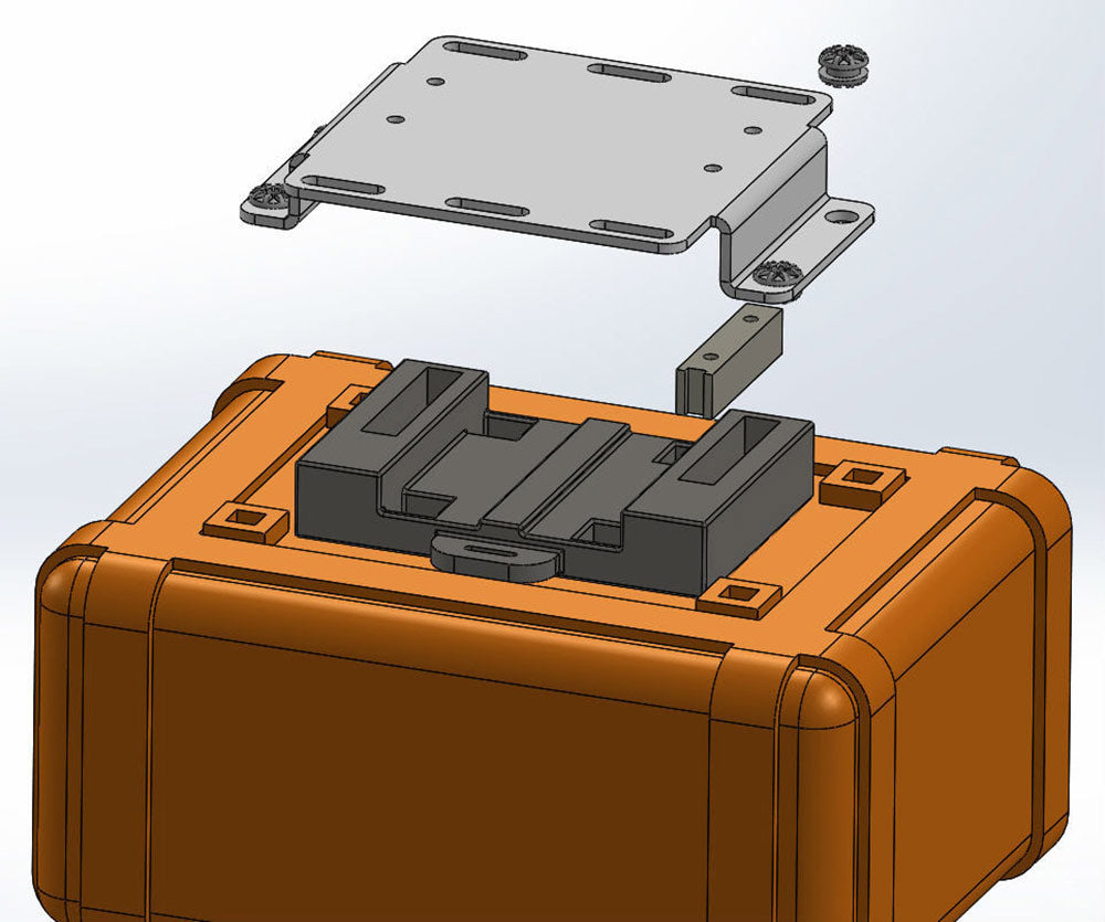 Outer Limit Supply quick-release base plate, mounted