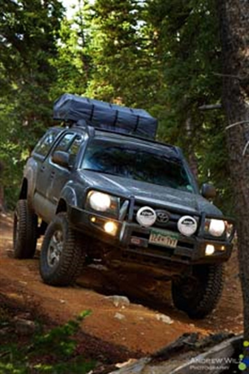 ARB Deluxe winch bull bar on a 2005-2011 Toyota Tacoma, front view