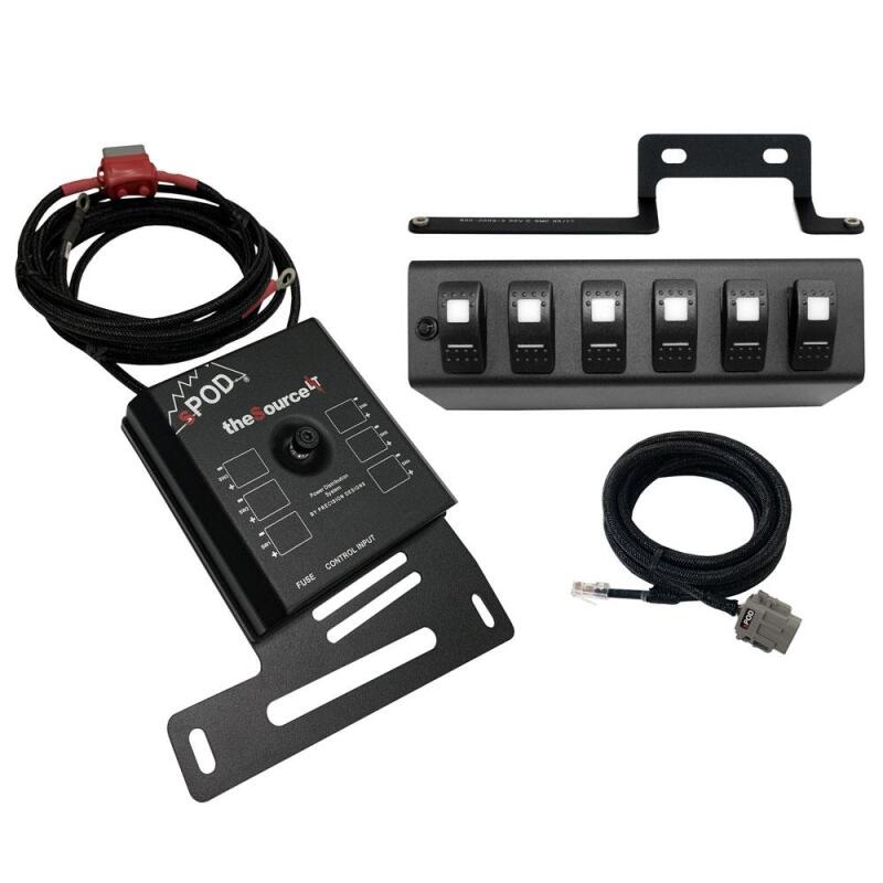 sPOD 09-18 Jeep Wrangler JK SourceLT w/Red LED Switch Panel