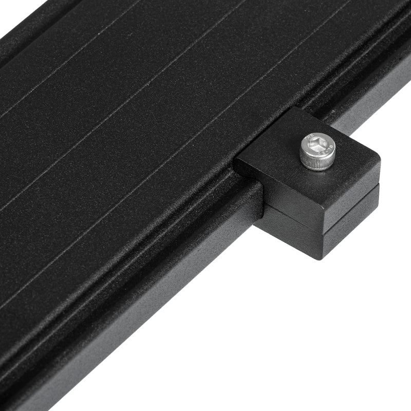 Close-up of ARB BASE Rack alloy dovetail block and mounting fasteners