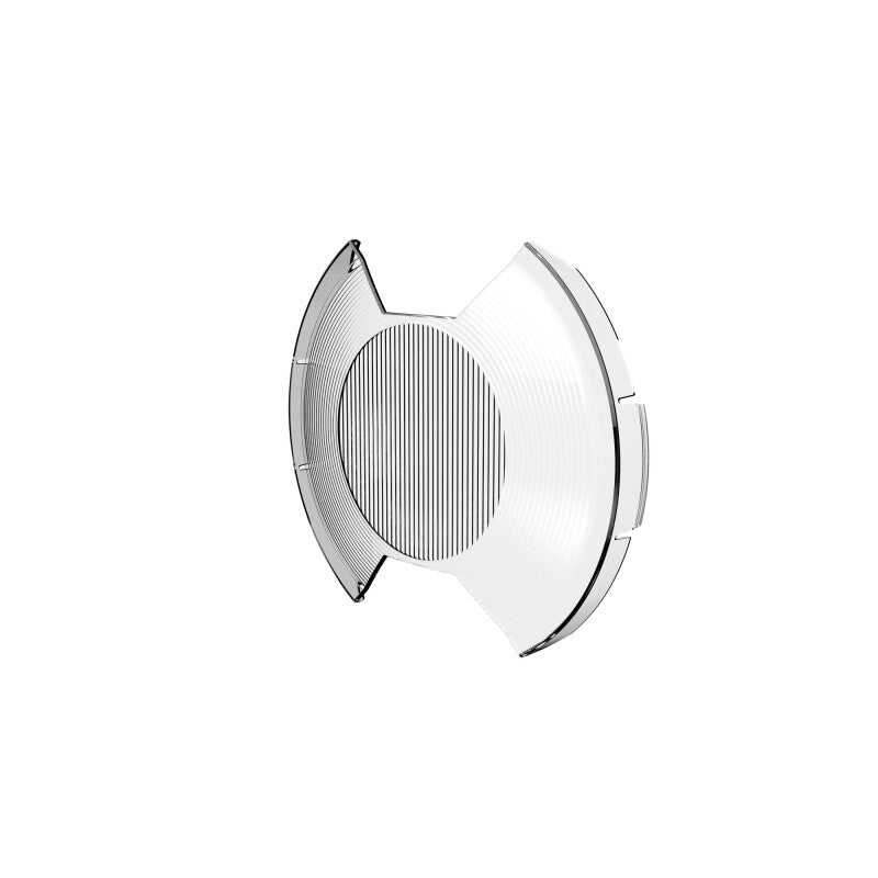 KC HiLiTES SlimLite 8in LED Light Shield SAE Driving - Clear (Shield Only)