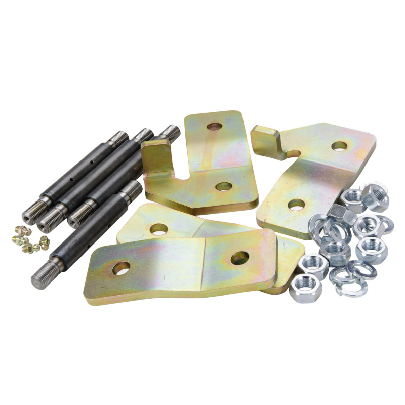 Greasable pin and grease-nipple detail — OME shackle kit for Toyota Land Cruiser 70 Series (76/78)