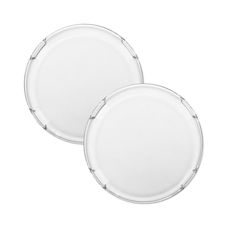 Pair of yellow RIGID 360-Series 6-inch LED light covers