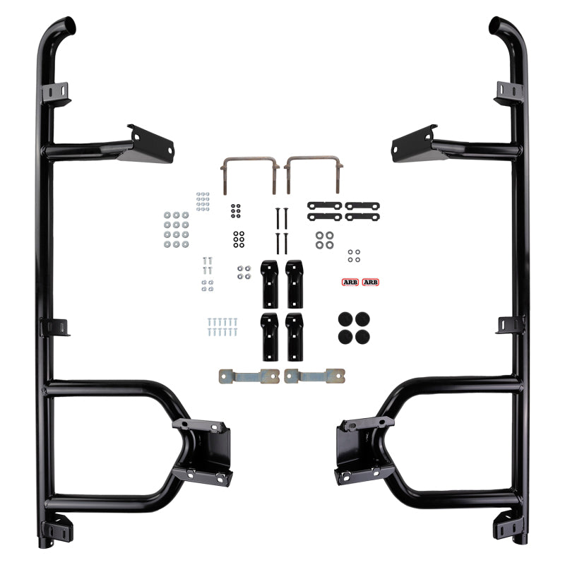 ARB Deluxe side rail and step 47.6mm — integrated step detail