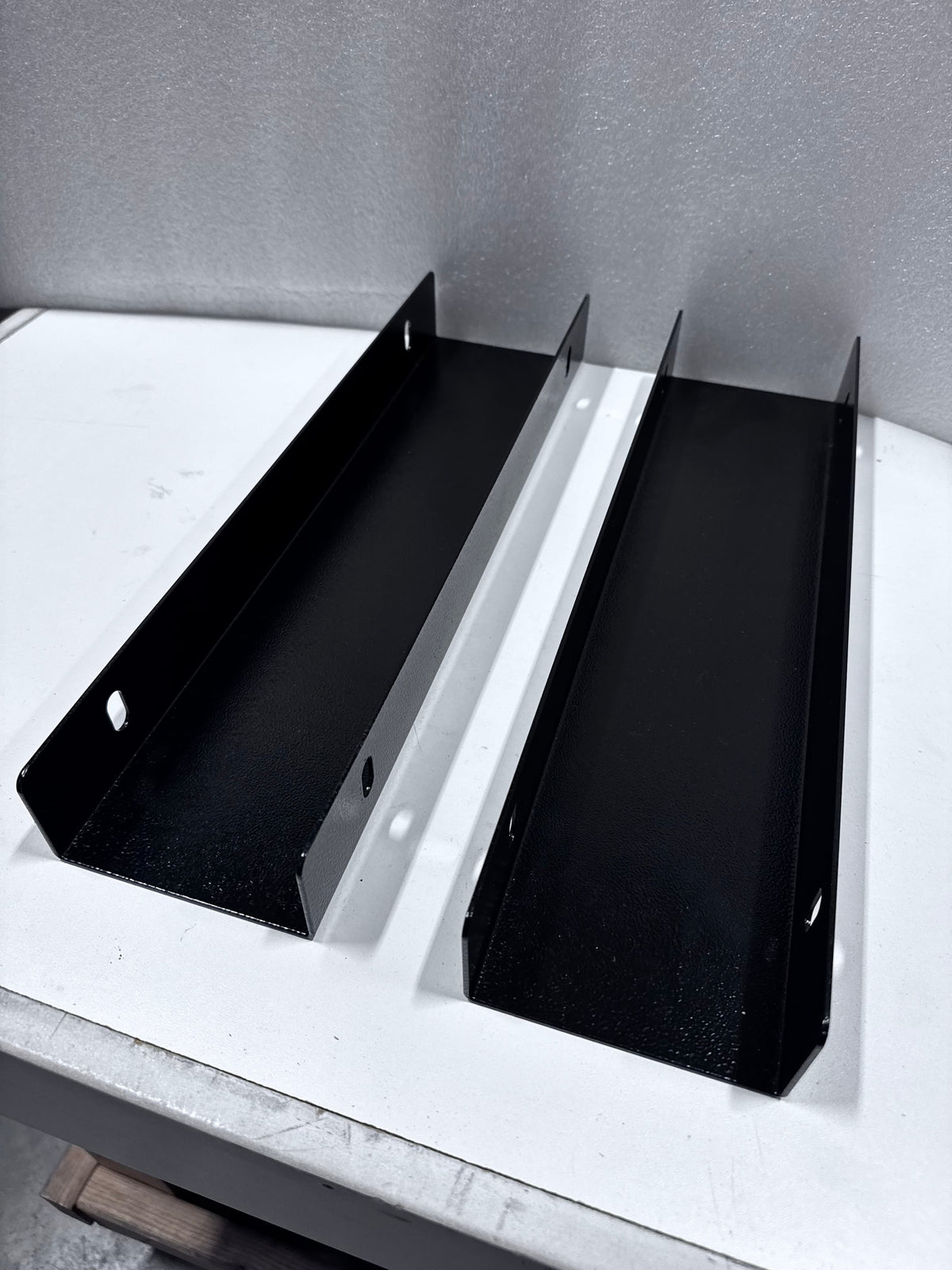Mid Deck riser brackets standing on end