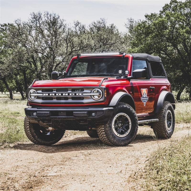 Rigid 360-Series PRO SAE fog light housing detail for Ford Bronco