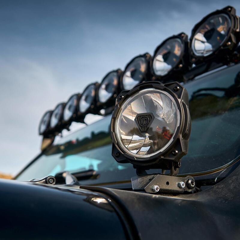 KC HiLiTES Gravity Titan LED 6in Single Light - Wide-40 Beam, detail view