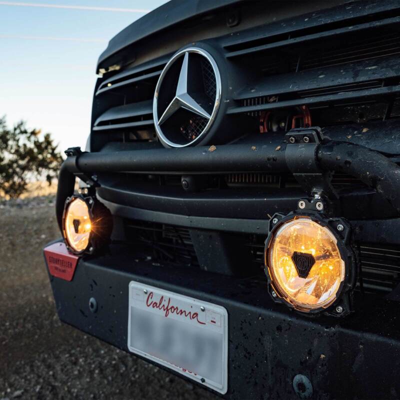 KC HiLiTES Gravity Titan LED 6" Single Light - SAE Driving Beam, side view
