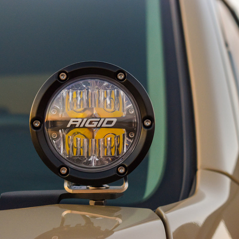 Rigid light kit black and transparent amber covers for the Toyota Tundra