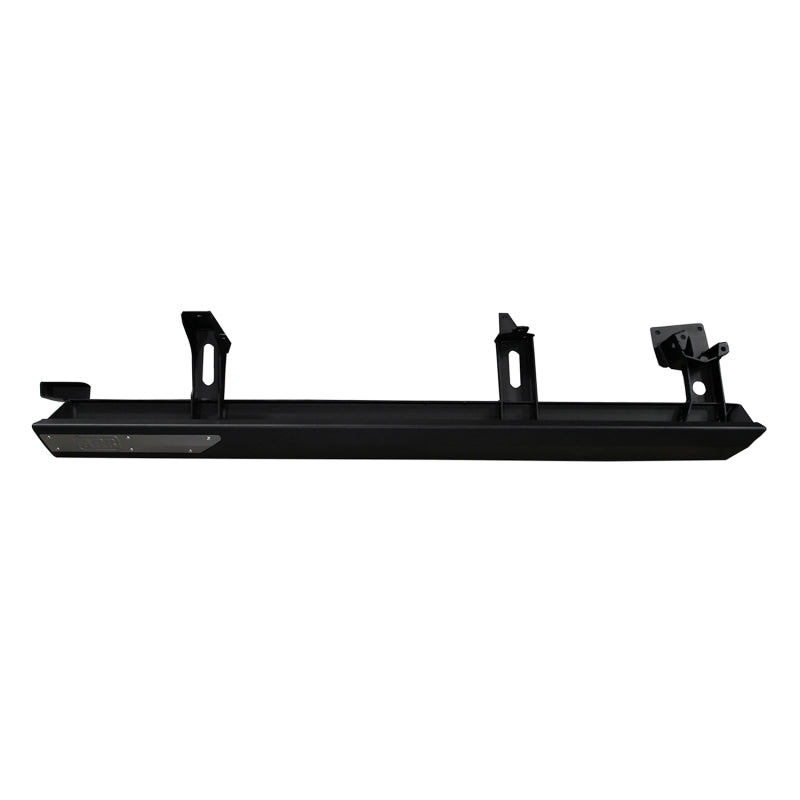 Close-up of ARB rock slider multi-folded, pulse-welded steel construction