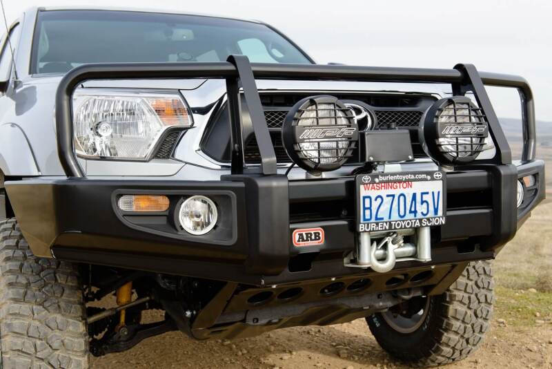 ARB Deluxe winch bumper for 2012-2015 Toyota Tacoma — side profile view