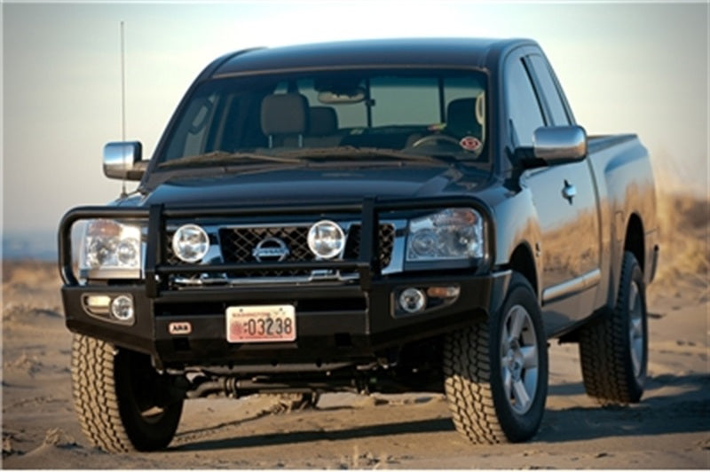 ARB Deluxe bull bar for Nissan Titan and Armada front three-quarter view