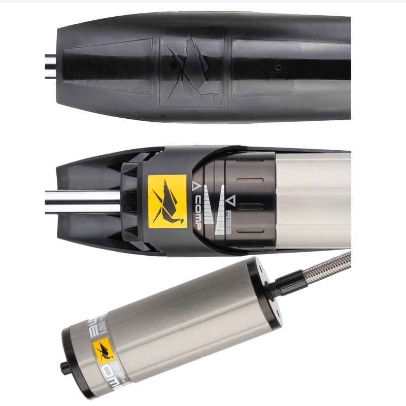 ARB OME BP-51 rear shock — compression and rebound adjuster