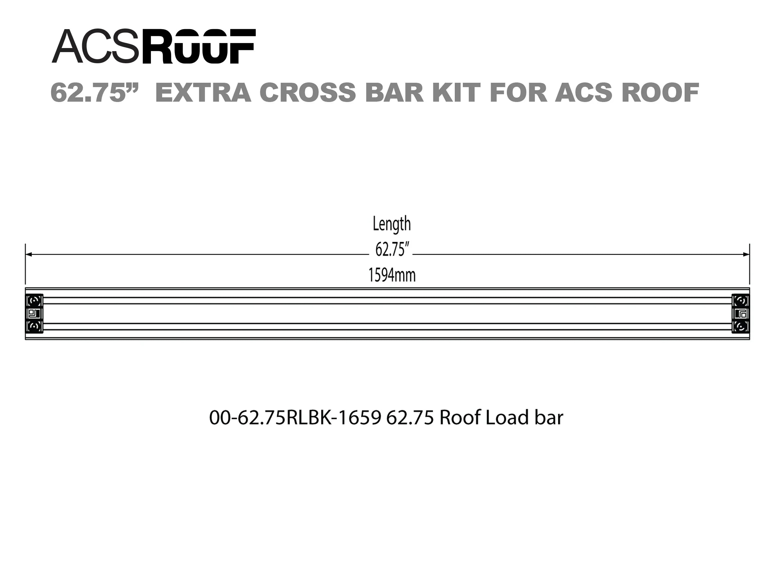 Leitner ACS ROOF 62.75" extra cross bar kit