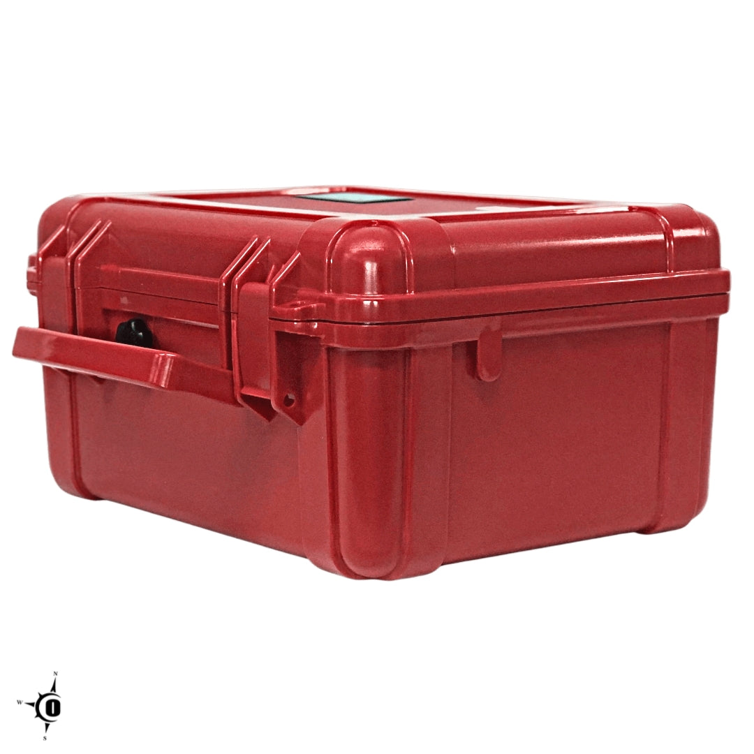 Outer Limit Supply Waterproof 6500 Series first aid kit, mounted in a vehicle