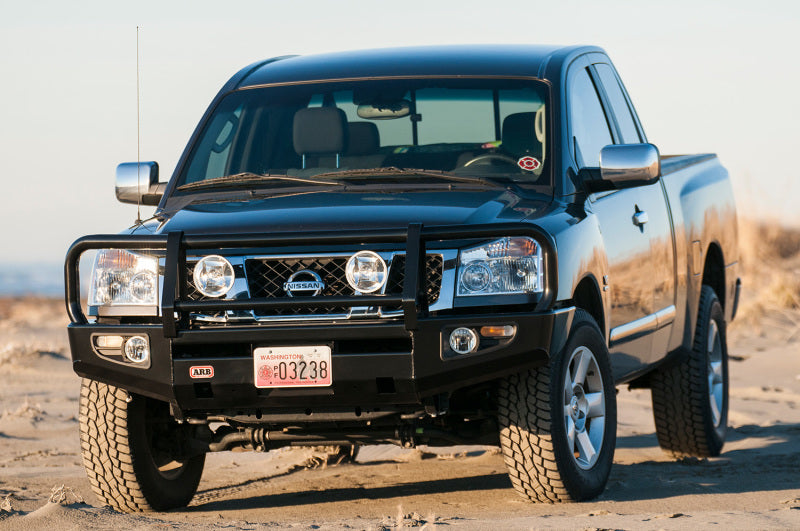 ARB Deluxe bull bar Nissan Titan Armada tapered wing detail