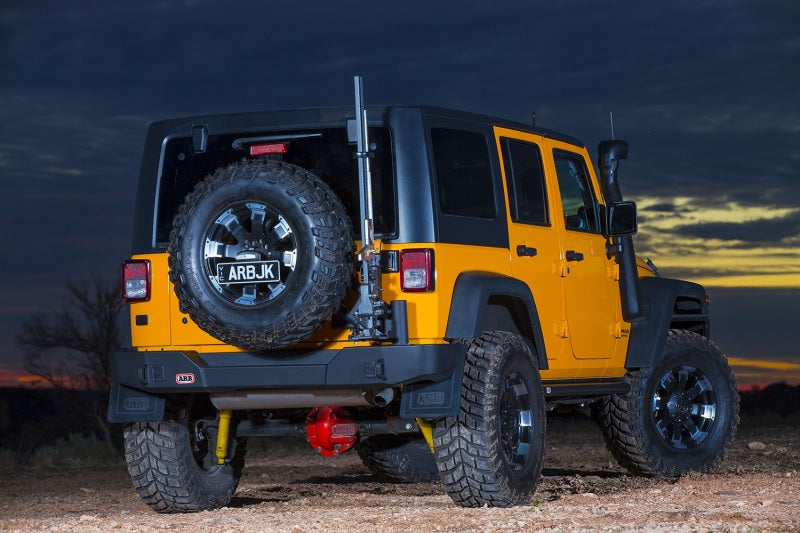 ARB Wrangler JK textured rear bar — chassis mounting brackets