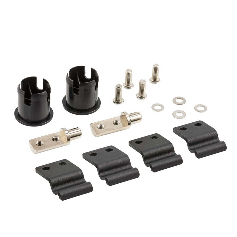 ARB BASE Rack roller kit clamped to the dovetail perimeter