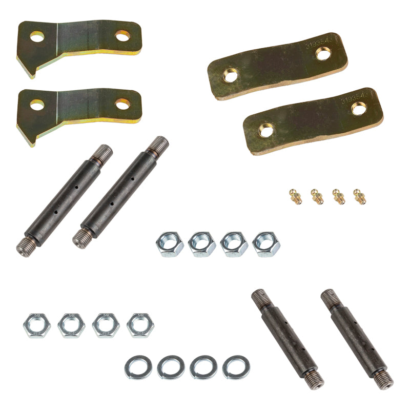 ARB Old Man Emu Rear Greasable Shackle Kit OMEGS7 — zinc-plated side plate detail