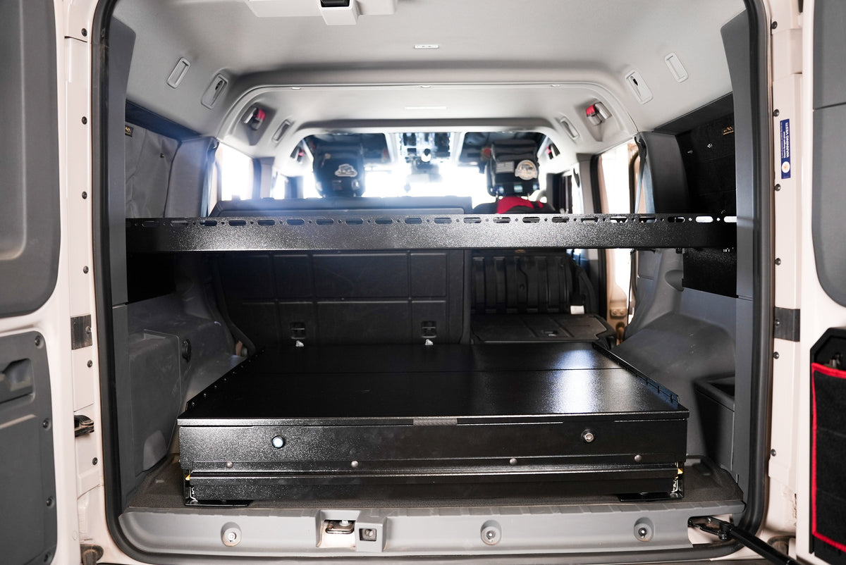 Mid Deck spanning the cargo area above the drawer, wide view