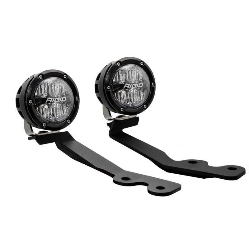 RIGID 360-Series pods lit up on the A-Pillar of a 2022+ Toyota Tundra