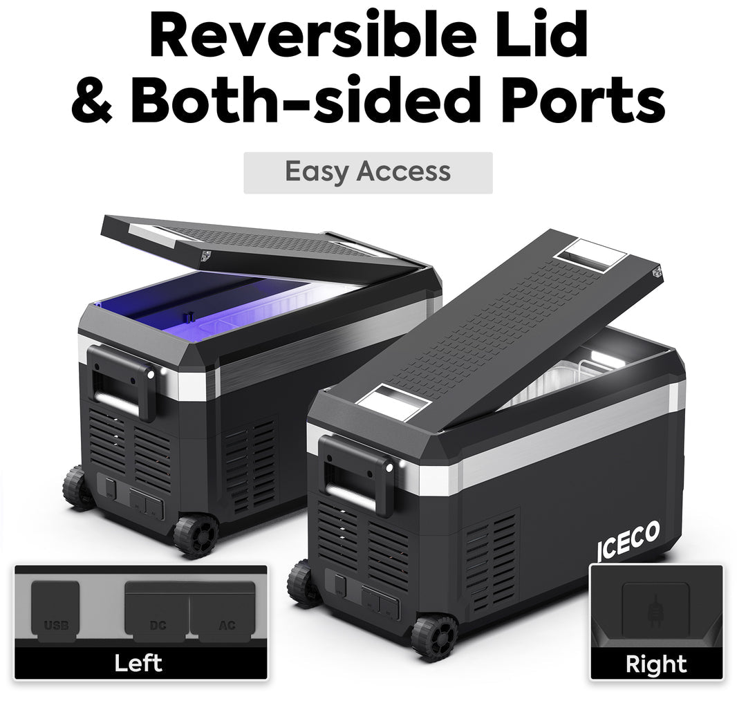 JP30 Pro Single Zone Wheeled Portable Freezer With Cover | ICECO | 30 LT JP Pro Series ICECO- Overland Kitted