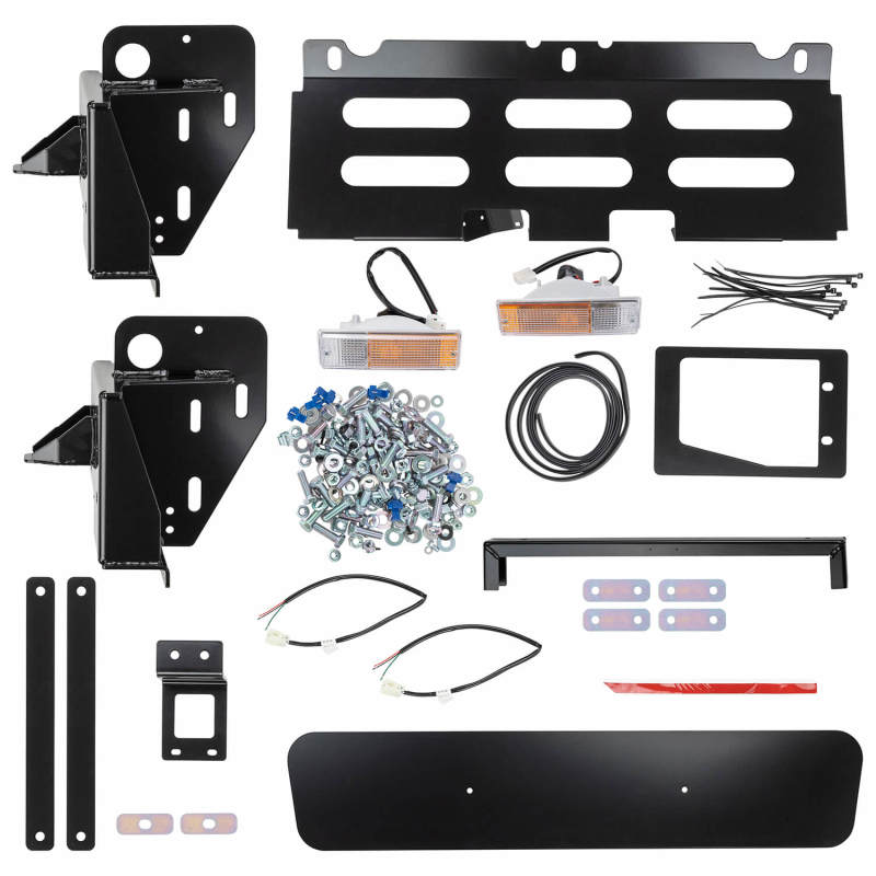 ARB Ford F-350 bull bar mounting and winch cradle detail