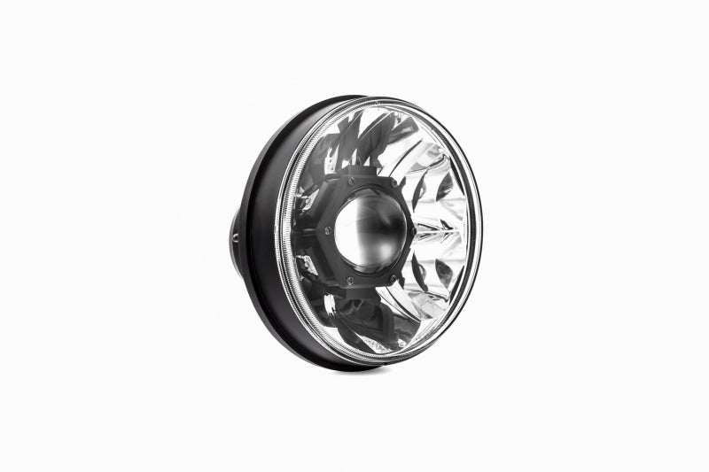 KC HiLiTES Gravity LED Pro 7in DOT Headlight for Jeep JK 2007-2018 (Single), in use