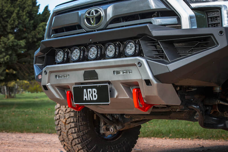 ARB Zenith Tundra bumper — winch cradle and satin black finish detail