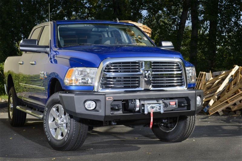 ARB Type C textured modular bull bar fitted to a Ram 2500 HD