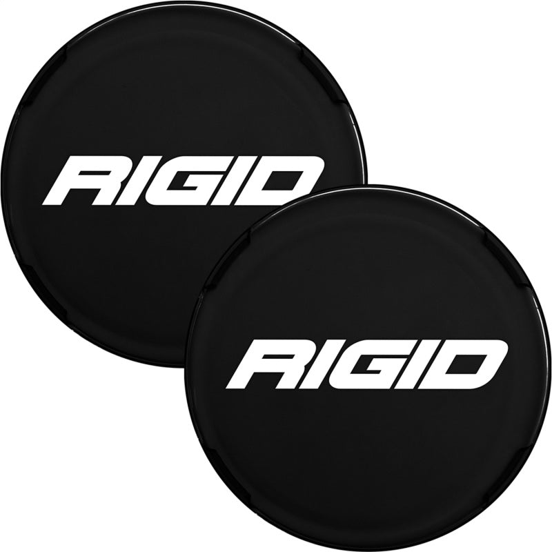 Yellow RIGID 360-Series light cover snapped over a 6-inch LED light lens