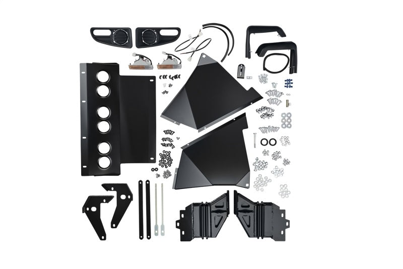ARB Deluxe Combination Bull Bar — winch cradle and recovery point detail