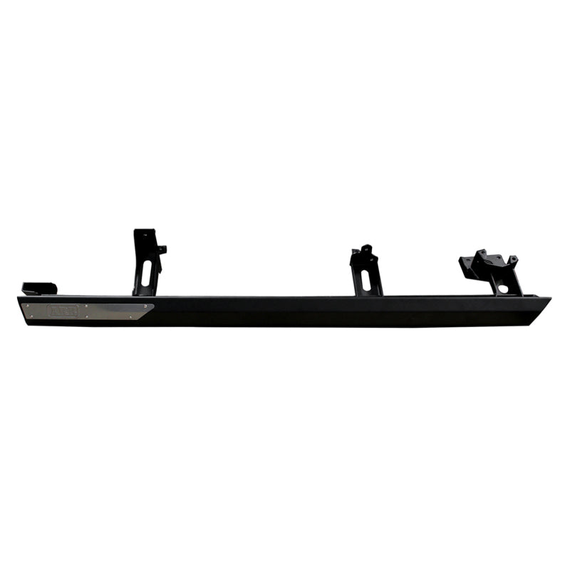ARB Bronco rock slider mounted to the chassis rail along the lower sill